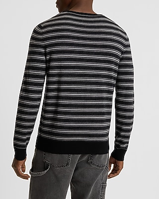 Striped Crew Neck Merino Wool Sweater