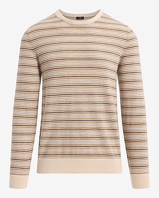 Striped Crew Neck Merino Wool Sweater