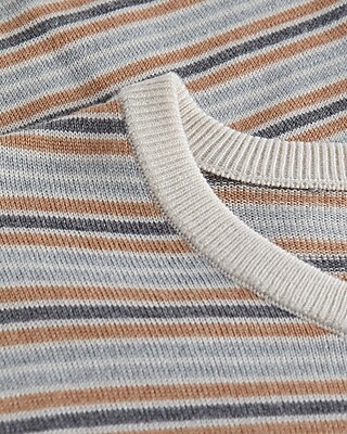 Striped Crew Neck Merino Wool Sweater
