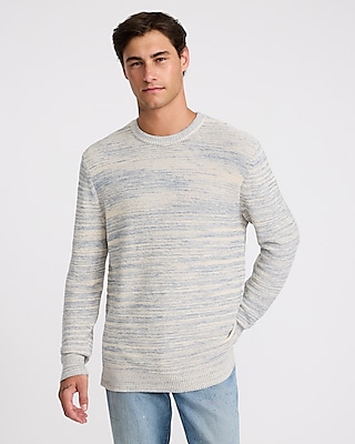 Space Dyed Crew Neck Merino Wool Sweater | Express