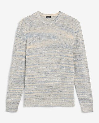 Marled Lightweight Cotton-Blend Sweater