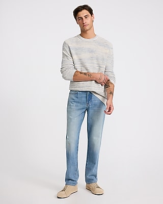 Marled Lightweight Cotton-Blend Sweater