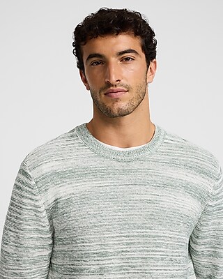 Marled Lightweight Cotton-Blend Sweater