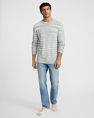 Marled Lightweight Cotton-Blend Sweater