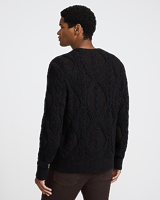 Cable Knit Crew Neck Sweater