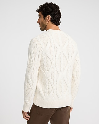 Cable Knit Crew Neck Sweater