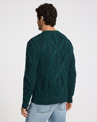 Cable Knit Crew Neck Sweater - image 3