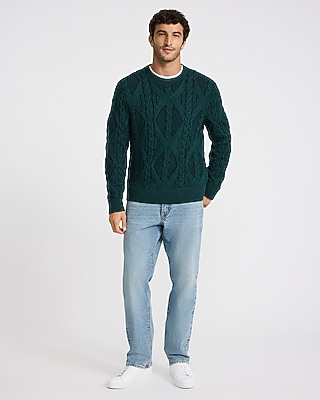 Cable Knit Crew Neck Sweater - image 5