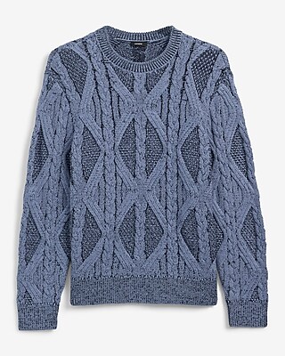 Cable Knit Crew Neck Sweater