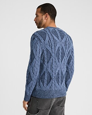 Cable Knit Crew Neck Sweater