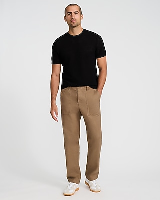 Textured Pointelle Cotton Sweater T-Shirt