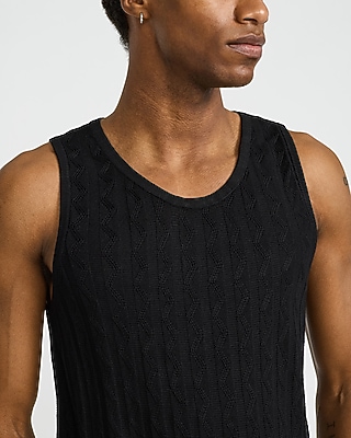 Jersey Textured Zig Zag Sweater Tank - thumbnail 7