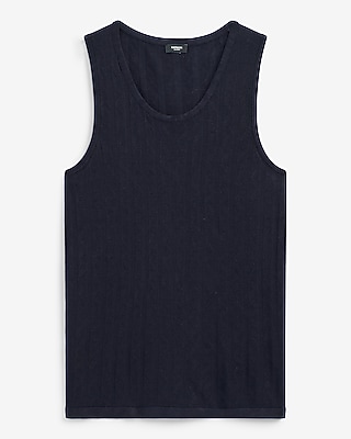 Luxtouch Jersey Textured Zig Zag Sweater Tank