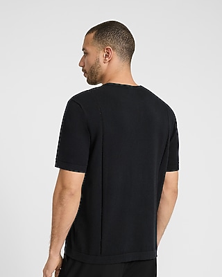Boxy Cotton Crew Neck Sweater T-Shirt