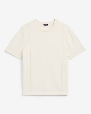 Boxy Cotton Crew Neck Sweater T-Shirt