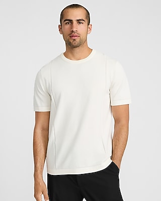 Boxy Cotton Crew Neck Sweater T-Shirt