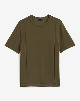 Boxy Cotton Crew Neck Sweater T-Shirt
