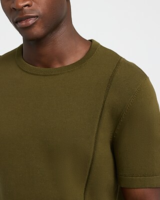 Boxy Cotton Crew Neck Sweater T-Shirt