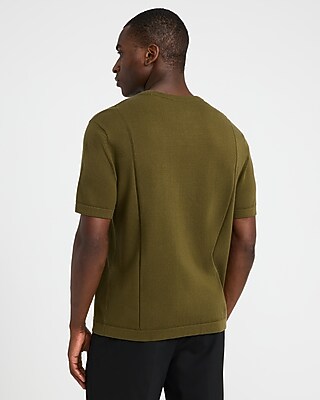 Boxy Cotton Crew Neck Sweater T-Shirt