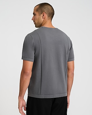 Boxy Cotton Crew Neck Sweater T-Shirt - image 3
