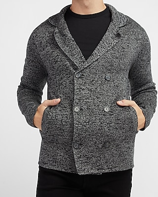 mens double breasted cardigan sweater