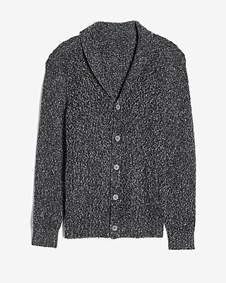 black marled cardigan
