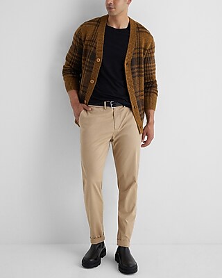 Relaxed Plaid Cardigan