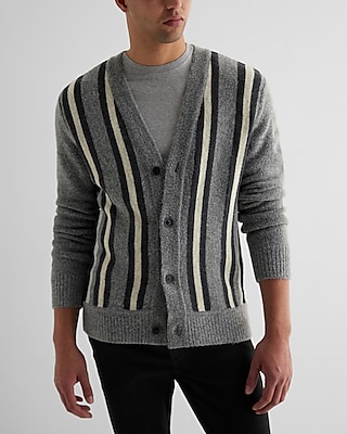 Striped cardigan outlet men's