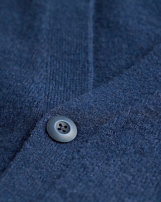Fuzzy Wool-Blend Double Pocket Cardigan