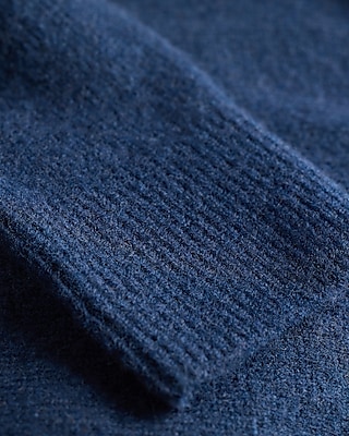 Fuzzy Wool-Blend Double Pocket Cardigan