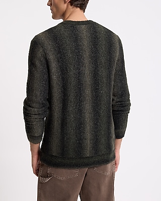 Gradient Boucle Textured Y-Neck Cardigan