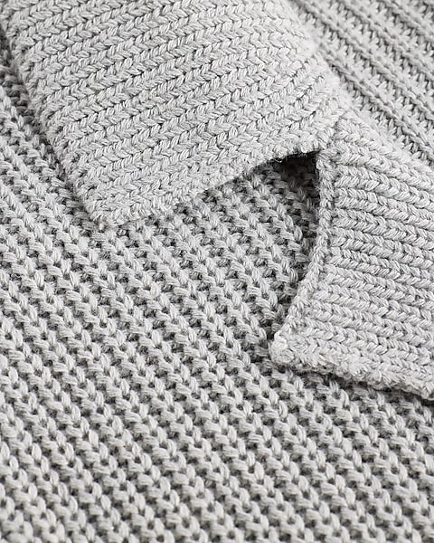 Ribbed Cotton Cardigan | Express Ribbed Cotton Cardigan | Express