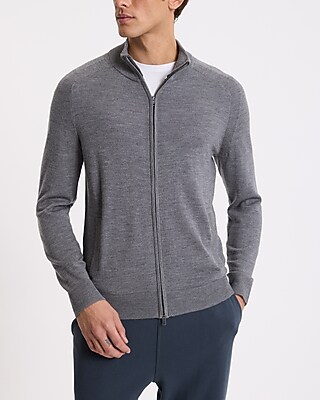 Full Zip Merino Wool Sweater