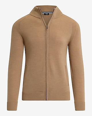 Full Zip Merino Wool Sweater