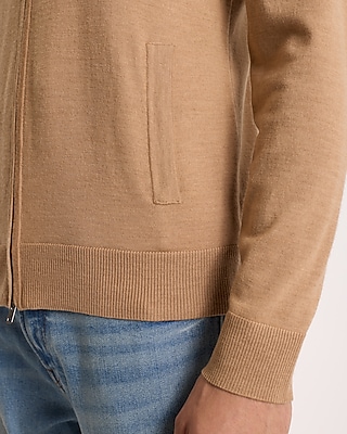 Full Zip Merino Wool Sweater