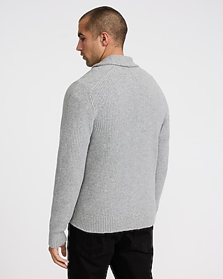 Ribbed Shawl Neck Cardigan