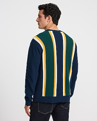 Varsity Striped Cotton Cardigan