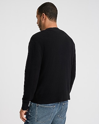 Felted Y-Neck Cardigan