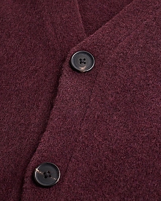 Felted Y-Neck Cardigan