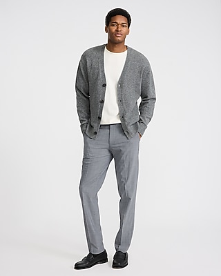 Felted Y-Neck Cardigan