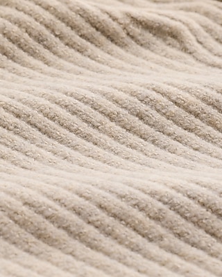 Textured Zip Mock Neck Sweater