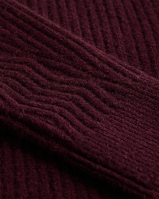 Textured Zip Mock Neck Sweater