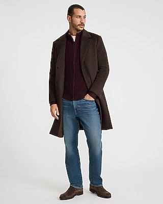 Textured Zip Mock Neck Sweater