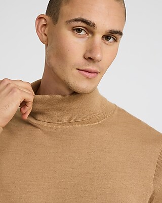Merino-Blend Turtleneck Sweater