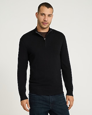 Luxtouch Jersey Long Sleeve Zip Sweater Polo - thumbnail 10