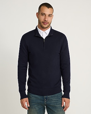 Luxtouch Jersey Long Sleeve Zip Sweater Polo - thumbnail 5