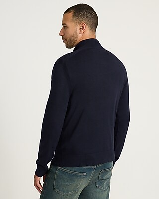 Luxtouch Jersey Long Sleeve Zip Sweater Polo - thumbnail 7