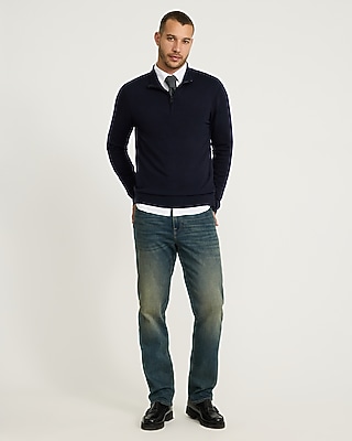 Luxtouch Jersey Long Sleeve Zip Sweater Polo - thumbnail 8