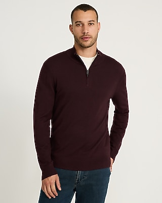 Luxtouch Jersey Long Sleeve Zip Sweater Polo