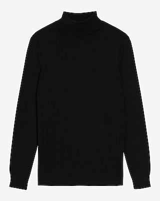 Solid Merino Wool Turtleneck Sweater